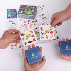 找不同专注力训练卡片儿童疯狂对对碰玩具动物配对卡片亲子互动早