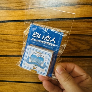 在途日本北海道白色恋人冰箱磁力贴饼干款和铁盒款迷你版造型可爱