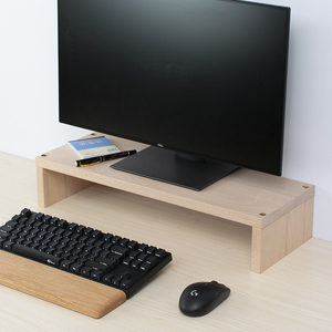 台式电脑显示器增高架实木屏幕垫高底座办公桌面收纳置物架子垫高