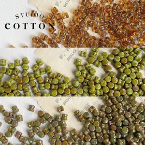 Cotton【鼓】进口捷克珠毕加索鼓珠琉璃隔珠复古串珠diy手链材料