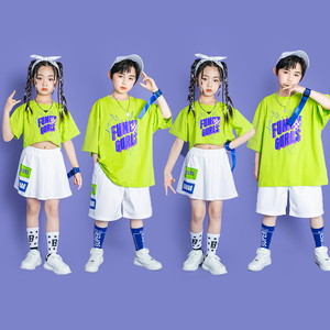 儿童合唱演出服六一男女童啦啦队表演服装夏季小学生运动会开幕式