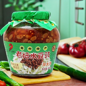 贵州土特产乡下妹老坛水豆豉610克凉拌大葱蘸水调味料
