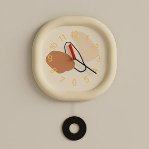 钟表挂墙钟客厅餐桌装饰简约现代大气2023新款网红创意抽象设计感