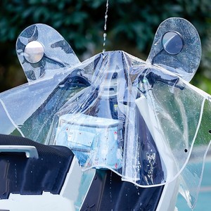 电动车车头防雨罩电瓶车透明把套仪表盘挡风被通用防水防尘保护罩