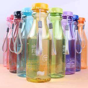 摔不破汽水瓶塑料杯男女学生简约水杯韩版创意便携运动耐热情侣杯