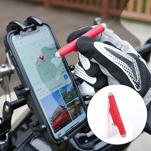 摩托车骑行触屏笔在手机支架触屏手机比摩托车手套便捷触控笔磁吸