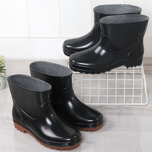 回力加绒雨鞋女士外穿短筒胶鞋厨房洗碗防滑厚底耐磨防水保暖雨靴