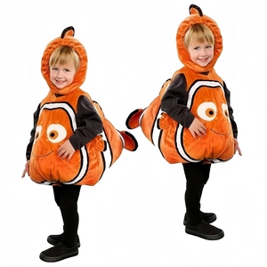 儿童万圣节服装角色扮演出六一cos小丑鱼表演服搞笑搞怪玩偶衣服