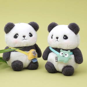 正版可爱熊猫玩偶挂饰背包书包挂件毛绒玩具钥匙扣小公仔生日礼物