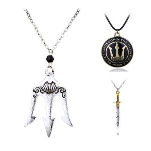 Percy Jackson Necklace sword/HALF Blood Flying Horse/Triden