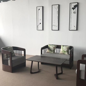 北欧单人位沙发实木实用时尚新设计创意休闲椅会所咖啡厅茶座椅子