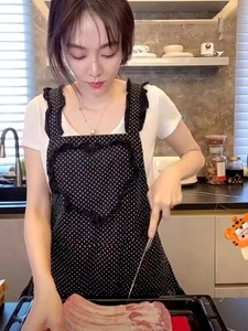 姜妍同款围裙套袖两件套日式波点防油防水耐脏家用厨房做饭女时尚