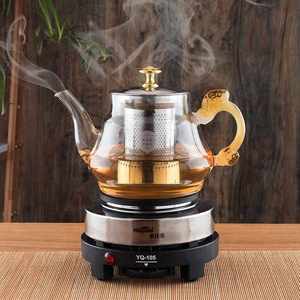 煮茶壶煮茶器家用熬茶小型电热炉加热养生玻璃茶壶电加热烧水壶。