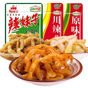 重庆辣妹子鲜香脆口榨菜丝60g*30川辣原味涪陵开味下饭菜咸菜腌菜