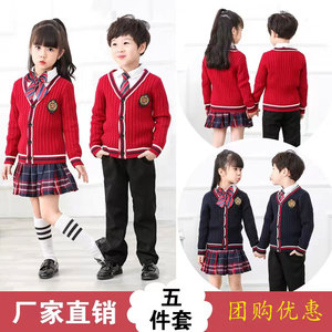 儿童英伦风校服中小学生大合唱诗歌朗诵演出服幼儿园园服班服套装