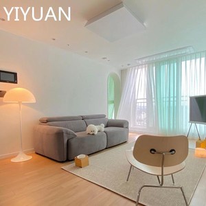 韩式风棉麻沙发设计师客厅加宽大多人位大户型皮艺沙发转角组合