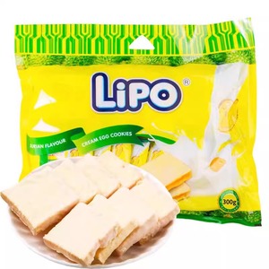 【官旗直售】Lipo榴莲味面包干300g越南进口饼干小零食休闲食品