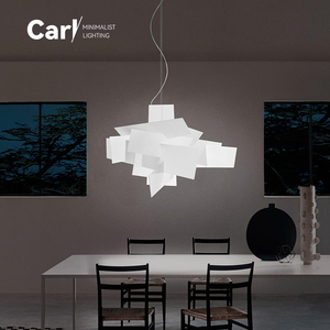 意大利Foscarini 北欧简约客厅艺术吊灯创意设计师卧室餐厅白色灯