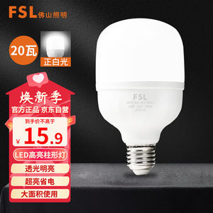 佛山照明（FSL）led灯泡大功率大瓦数节能灯泡20W大螺口E27白光65