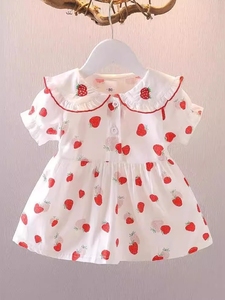 女宝宝公主小裙子1一岁婴儿衣服2超萌可爱女童夏装夏季连