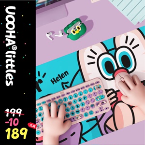 UOOHA罗技联名K380蓝牙键盘Pebble鼠标键鼠女高颜值平板键鼠套装
