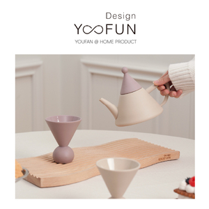 YOOFUN创意北欧陶瓷咖啡茶具套装家用不规则茶杯茶具礼盒生日送礼