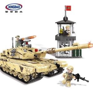 星堡积木拼装玩具军事穿越战场战斗作战机06021 06坦克儿童男孩子