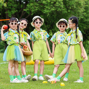 六一儿童潮服啦啦队演出服小学生运动会开幕式幼儿园毕业照表演服