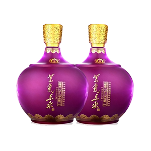 兰陵52度2#紫气东来礼盒高度双瓶浓香型白酒旗舰店