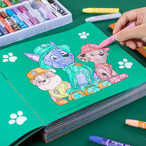 汪汪队涂色书画画本0-2-3-6岁5儿童填色涂鸦绘图册专注力训练玩具