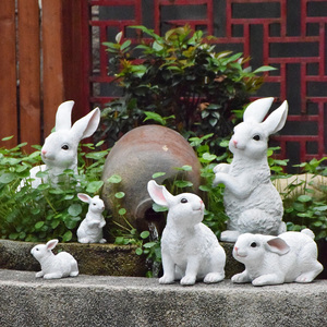 户外仿真动物兔子摆件别墅庭院装饰花园院子卡通雕塑园林景观小品