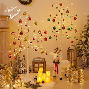 圣诞节节日装扮装饰品摆件场景布置创意发光led灯假树圣诞树家用