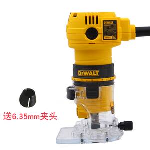 正品得伟(DEWALT)390W木工修边机木材开槽机雕刻机铣刀机DWE6000