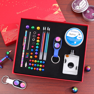 PopPuck磁流体磁铁笔礼盒百变磁力笔学生多功能磁性笔0.5笔芯电容磁环钢珠中性笔网红黑科技减压创意生日礼物