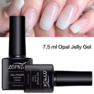 LOPHIA 7.5ML Opal Jelly Gel Nail Polish Nude Pink/Milky Whit