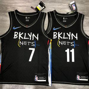 耐克顿21赛季布鲁克林篮网队城市版11欧文7杜兰特13哈登NBA球衣