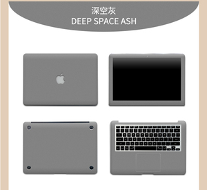 适用于苹果Macbook Pro13.3电脑贴膜A2159笔记本Pro15.4寸A1707/A1990贴纸灰色全套A1286/A1398保护膜16A2141