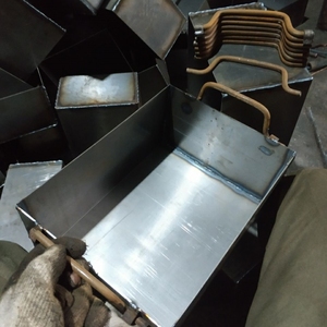 煤球炭块箱铁皮箱储物大小号加厚铁盒周转箱物料箱零件定做工具箱