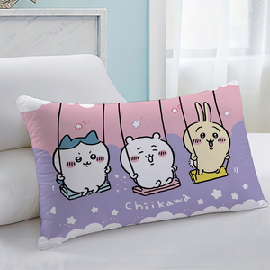 卡通可爱chiikawa枕套家用床上用品亲肤儿童学生宿舍耐脏双面枕套
