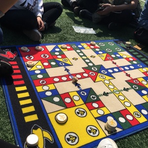 赛和超大号爱情公寓飞行棋地毯毛绒材质木头棋便携儿童游戏喝酒棋