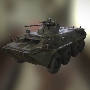 btr-80a-装甲坦克车3dmax模型文件3d打印obj stl fbx模型文件maya