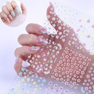 指甲贴纸3D立体贴花Kitty猫小朋友环保无毒指甲贴片学生孕妇可用