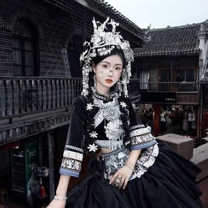 少女服装民族舞台旅拍贵州演出少数民族服装网摄影苗族时尚爆款