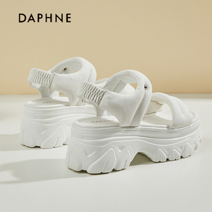 Daphne达芙妮 婚纱神器~松糕鞋增高厚底凉鞋女款夏季婚礼结婚婚鞋
