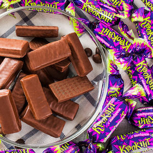 KDV紫皮糖俄罗斯进口正品巧克力味食品官方旗舰店2斤年货糖果喜糖