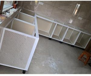 瓷砖橱柜铝合金框架型材定制厨房整体砖夹橱柜加厚铝型材全部配件