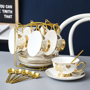 咖啡杯欧式小奢华骨瓷英式下午茶具套装高档精致轻奢家用陶瓷水杯