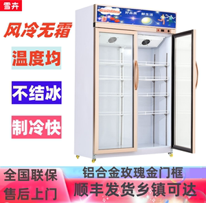 饮料柜冷藏保鲜柜商用大容量冰柜单双门超市冰箱啤酒柜立式展示柜