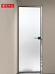 壹克木业网红极窄1.6玻璃门极简无框超白玻璃厕所卫生间门