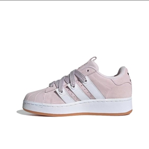 阿迪达斯Adidas superstarXLG低帮女子贝壳头粉色板鞋ID0285
